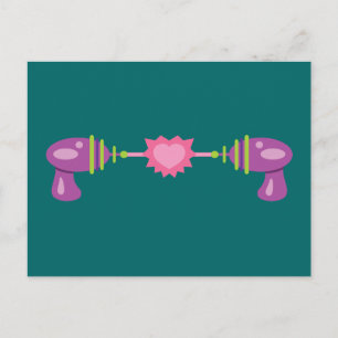Strahlpistolenliebe Postkarte