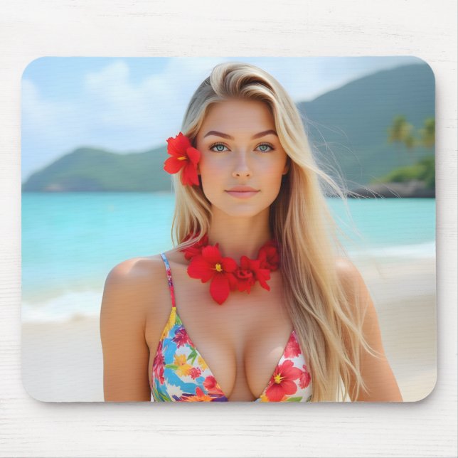 Strahlung am Meer: Helenas Inselmoment Mousepad (Vorne)