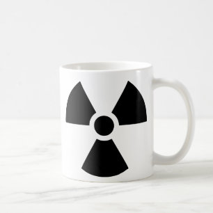 Strahlung-Trefoil-Symbol Tasse