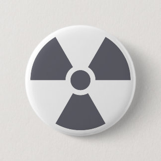 Strahlungs-Klee-Zeichen-Symbol-Warnzeichen-Symbol Button