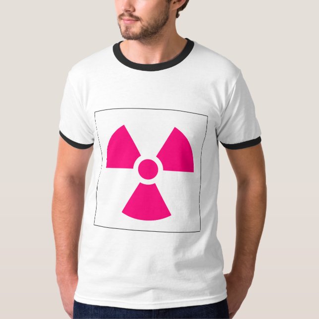 Strahlungs-Klee-Zeichen-Symbol-Warnzeichen-Symbol T-Shirt (Vorderseite)