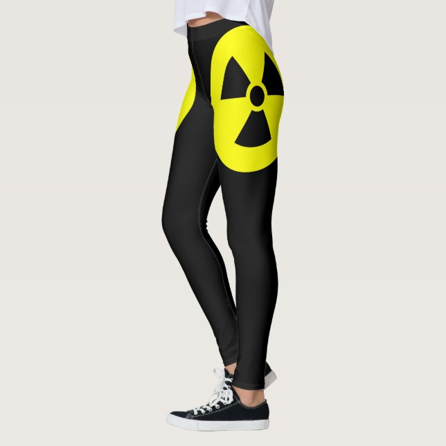 Strahlungs-Schild Schwarze Leggings (Links)