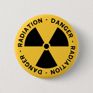 Strahlungs-Symbol-Knopf Button