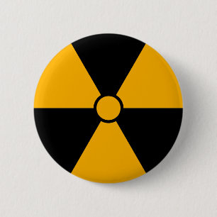 Strahlungs-Symbol-Knopf Button