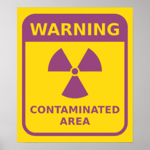 Strahlungs-Warnung Poster