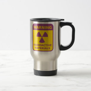 Strahlungs-Warnzeichen-Reise-Tasse Reisebecher