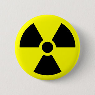 Strahlungs-Zeichen Button