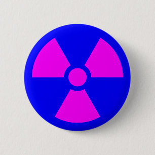 Strahlungswarnsymbol Button
