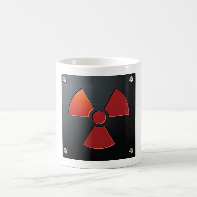 Strahlungswarnsymbol Industrielles Metallschild Kaffeetasse (Von Creator hochgeladen)