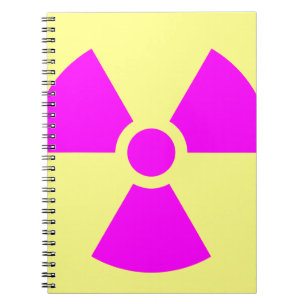 Strahlungswarnsymbol Notizblock