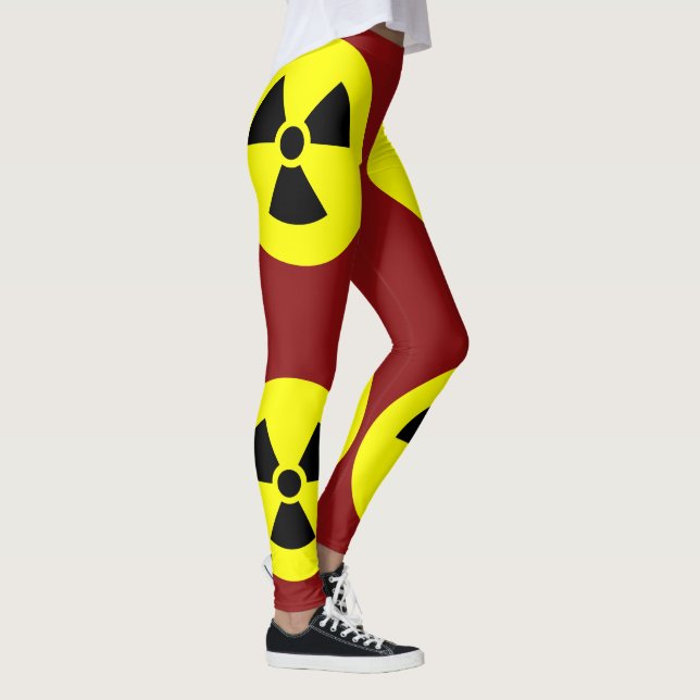 Strahlungszeichen-Leggings Leggings (Rechts)