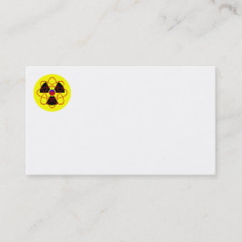 Strahlungszeichen und Atom-Visitenkarten Visitenkarte