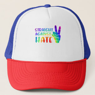 Straight against Hate - LGBTQ+ Alleinstolz Truckerkappe
