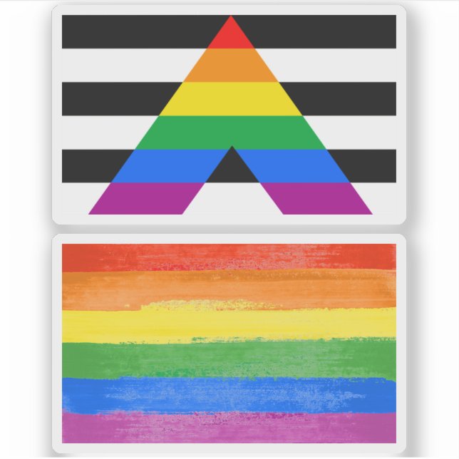 Straight Ally Aufkleber (Vorderseite)