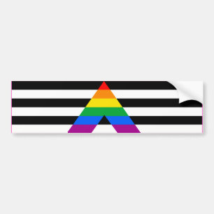 STRAIGHT ALLY FLAG BAR -.png Autoaufkleber