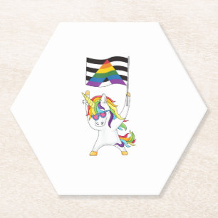 Straight Ally Flag Einhorn Trans Gay Pride LGBTQIA Untersetzer