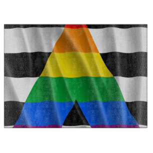 STRAIGHT ALLY FLAG WAVY DESIGN - 2014 PRIDE.png Schneidebrett