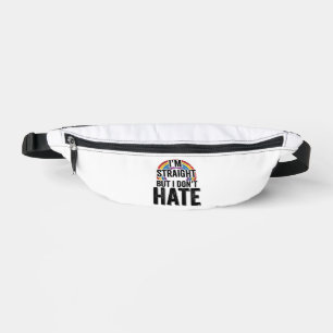 Straight Ally Regenbogen Vintage-Typografie-Shirt_ Bauchtasche