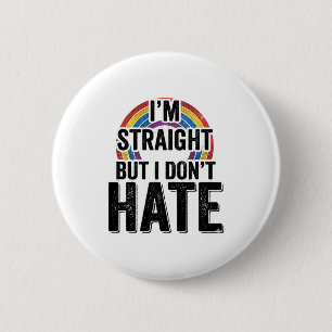 Straight Ally Regenbogen Vintage-Typografie-Shirt_ Button