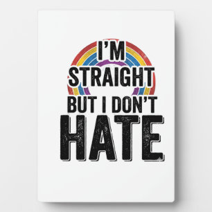 Straight Ally Regenbogen Vintage-Typografie-Shirt_ Fotoplatte