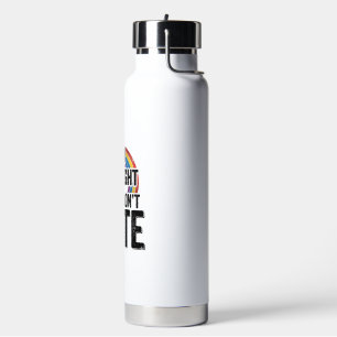 Straight Ally Regenbogen Vintage-Typografie-Shirt_ Trinkflasche