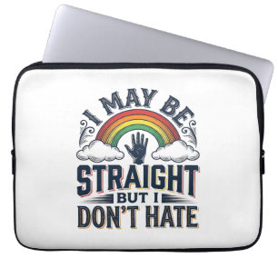 Straight Ally Stolz Regenbogen Vintage Vektor Desi Laptopschutzhülle