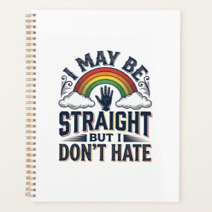Straight Ally Stolz Regenbogen Vintage Vektor Desi Planer