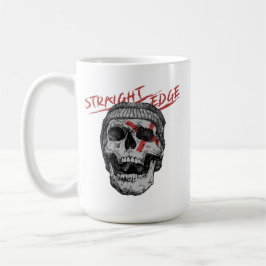 Straight Edge Skull Kaffeetasse