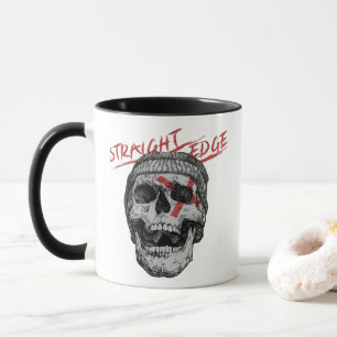 Straight Edge Skull Tasse