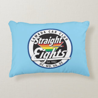 Straight Eights/LCCI Throw Pillow (Light Blue) Dekokissen