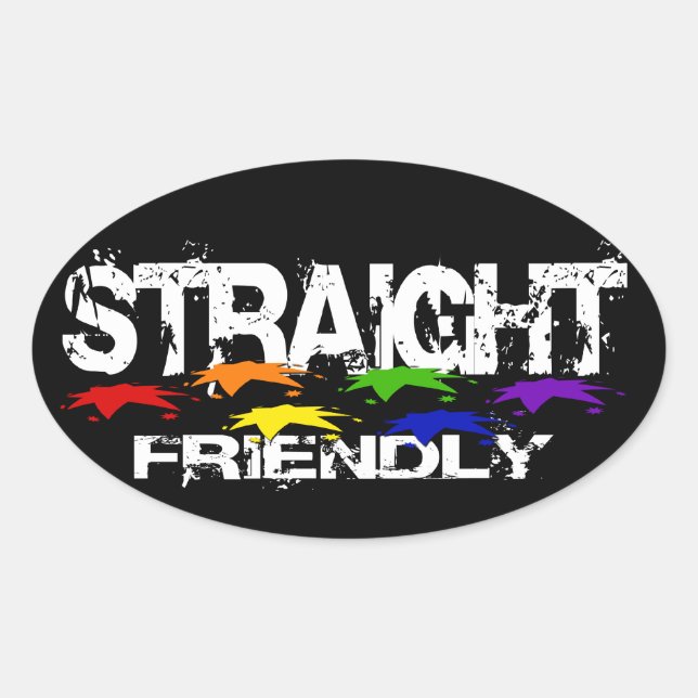 Straight Friendly Stickers (Vorderseite)