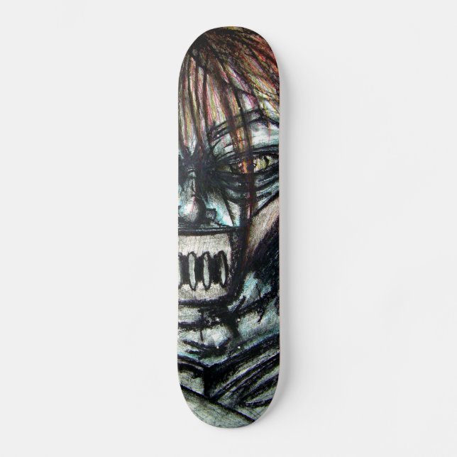 Straight Jacket Psycho Killer Halloween Skateboard (Vorderseite)