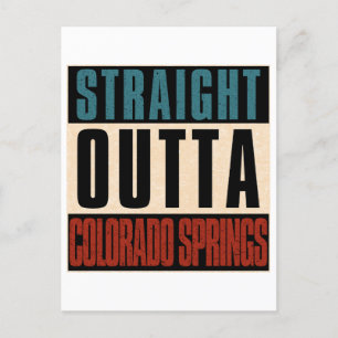 Straight Outdoor Colorado Parco Tassino Feiertagspostkarte