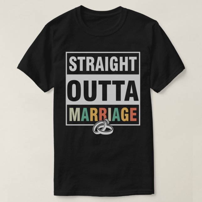 Straight Outdoor Ehe T-Shirt (Design vorne)