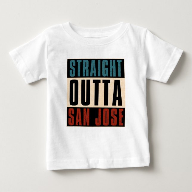Straight Outight San Jose California CA USA Baby T-shirt (Vorderseite)
