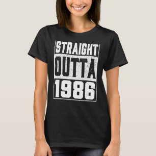 Straight Outta 1986 36. Geburtstag Männer & Frauen T-Shirt