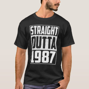 Straight Outta 1987 35. Geburtstag Vintag Men & W T-Shirt