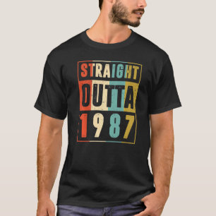 Straight Outta 1987 Vintage Grafik 35 Jahre alt 35 T-Shirt