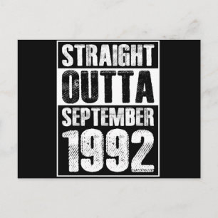 Straight Outta 1992 29. Geburtstag Postkarte