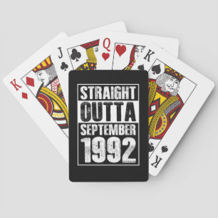 Straight Outta 1992 29. Geburtstag Spielkarten