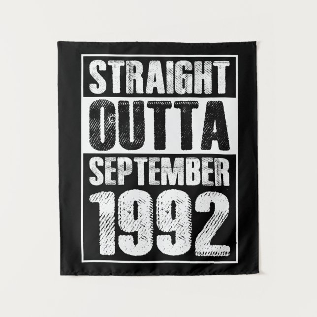 Straight Outta 1992 29. Geburtstag Wandteppich (Vorderseite)