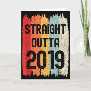 Straight Outta 2019 Lustiger Retro-Geburtstag Awes Karte