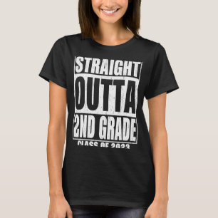 Straight Outta 2. Grade Abschluss 2023 Second Gr T-Shirt