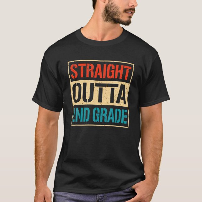 Straight Outta 2Nd T-Shirt Class 2022 Second Gra (Vorderseite)