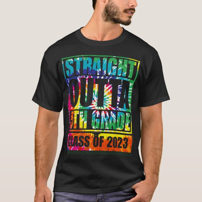 Straight Outta 5th Grade Great Graduation   2 T-Shirt (Vorderseite)