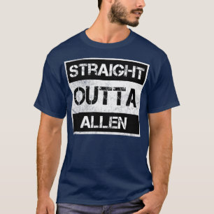 Straight Outta Allen Texas Vintag störte Souv T-Shirt