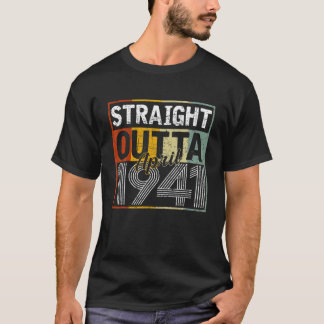 Straight Outta April 1941 Men Women Vintage 81St B T-Shirt