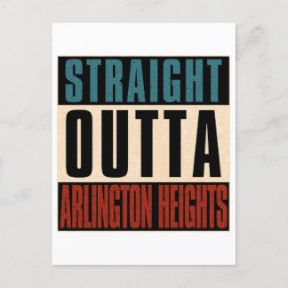 Straight Outta Arlington Heights Illinois IL Postkarte