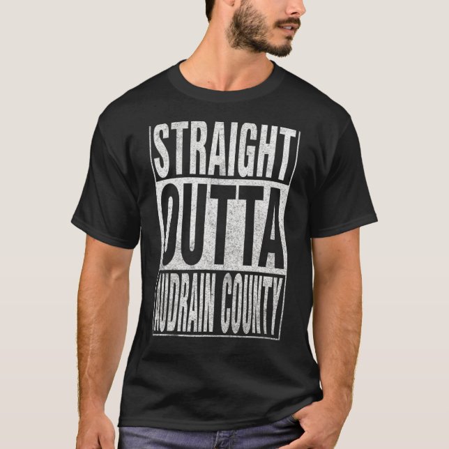 STRAIGHT OUTTA AUDRAIN LANDKREIS Cool Zuhause Quot T-Shirt (Vorderseite)