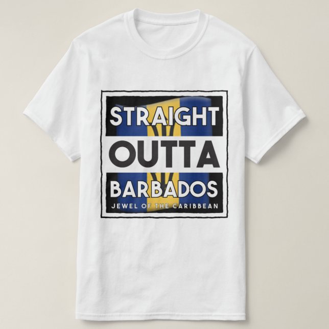Straight Outta Barbados T-Shirt (Design vorne)